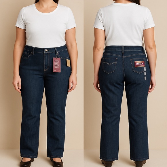 GLORIA VANDERBILT AMANDA CLASSIC FIT STRETCH TAPPERED SIZE 14 NWT - Picture 1 of 8